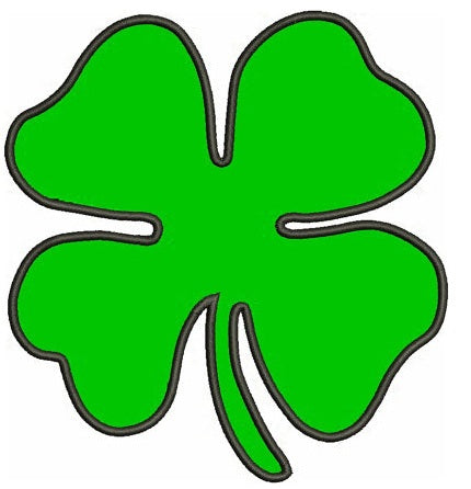 Irish Clover Applique shamrock - St Patrick's Day- Machine Digitized Design Pattern - Instant Download - 4x4 , 5x7, and 6x10 -hoops
