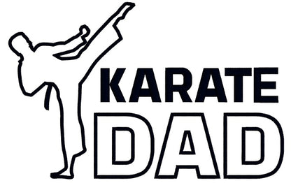 Karate Dad Applique Machine Embroidery Design Digitized