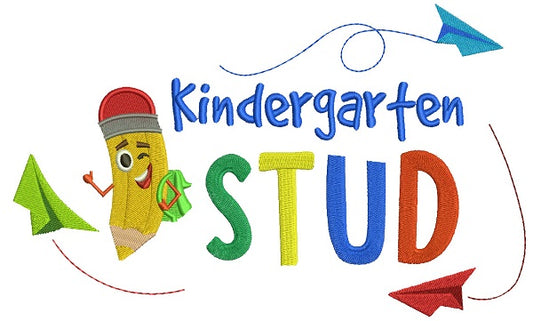 Kindergarten Stud Filled Machine Embroidery Design Digitized Pattern