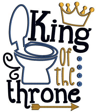 King Of The Throne Applique Machine Embroidery Design Digitized Pattern