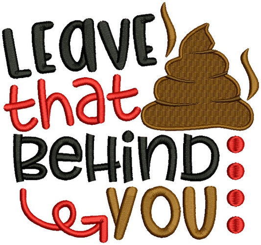 Leave That Behind You Filled Machine Embroidery Design Digitized Pattern