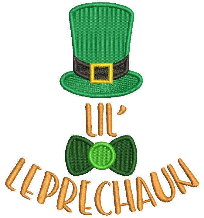 Lil Leprechaun Tall Hat Filled St. Patrick's Day Machine Embroidery Design Digitized Pattern