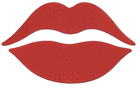 Lips Love Kiss Me Machine Embroidery Digitized Design Filled Pattern - Instant Download - 4x4 , 5x7, and 6x10 -hoops
