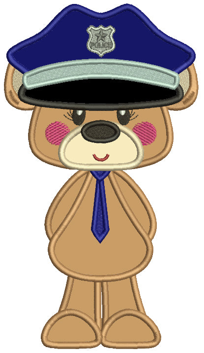 Police Bear Pattern Police Embroidery Designs – Embroiderymonkey