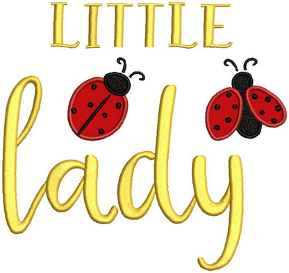 Little Ladybug Applique Machine Embroidery Design Digitized Pattern