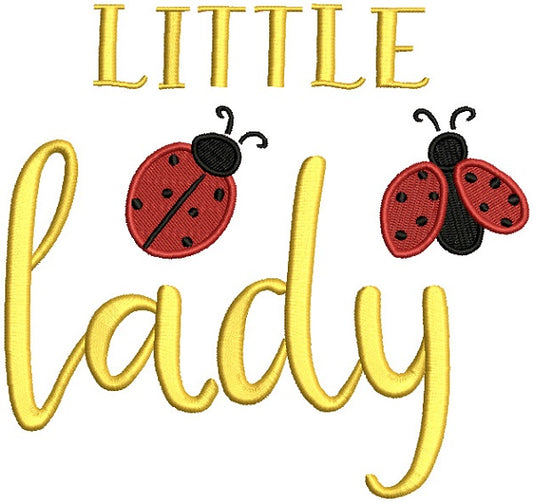 Little Ladybug Filled Machine Embroidery Design Digitized Pattern