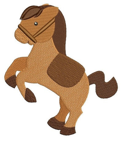Little Pony Machine Embroidery Digitized Filled Pattern (Horse) - instant download - 4x4 , 5x7, and 6x10 -hoops