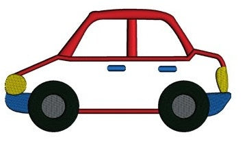 Little Red Car Applique Machine Embroidery Digitized Design Pattern - Instant Download - comes in three sizes 4x4 , 5x7, 6x10 hoops