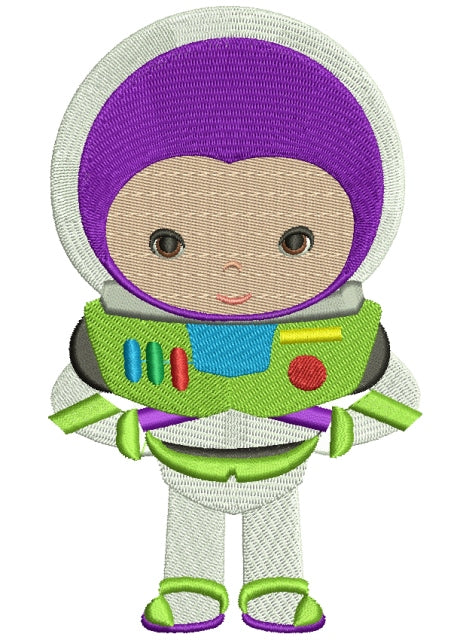 Looks Like Buzz lightyear from Toy Story Filled Machine Embroidery Digitized Design Pattern