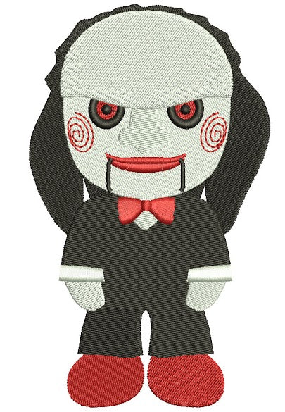Looks Like Character from Saw Horror Filled Machine Embroidery Digitized Design Pattern