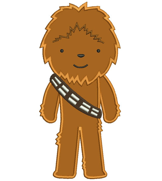 Looks Like Chubaka From Star Wars Applique Machine Embroidery Digitized Design Pattern
