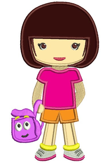 Looks Like Dora The Explorer Applique Machine Embroidery Digitized Des looks-like-dora-the-explorer-applique-machine-embroidery-digitized-des