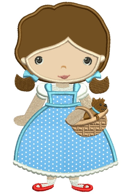 Looks Like Dorothy from Wizard of OZ Applique Machine Embroidery Digitized Design Pattern
