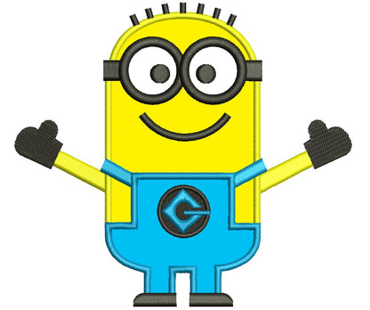 Looks Like Minions from Despicable Me Applique Machine Embroidery Digitized Design Pattern