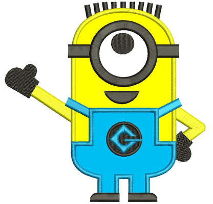 Looks Like Minions one eye from Despicable Me Applique Machine Embroidery Digitized Design Pattern