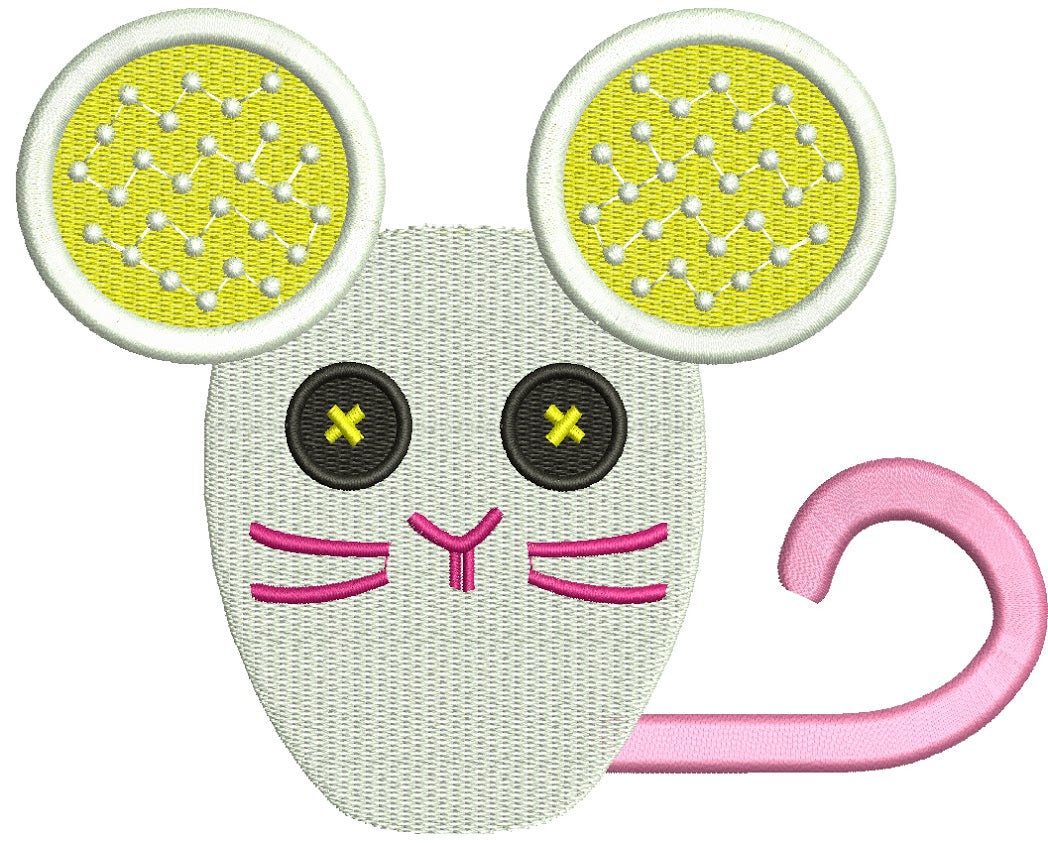 Looks Like Mouse From Sugar Crumbs Cookie Mouse Filled Machine Embroidery Digitized Design Pattern