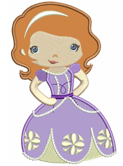 Looks Like Princess Sophia The First Applique Machine Embroidery Design Digitized Pattern