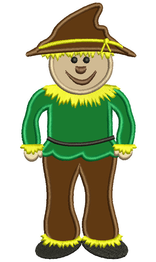 Looks Like Scarecrow from Wizard of OZ Applique Machine Embroidery Digitized Design Pattern