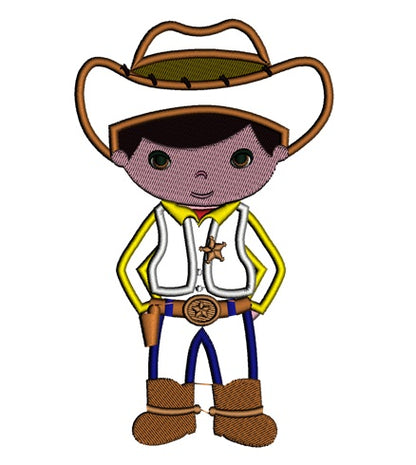 Looks Like Woody From Toy Story Cowboy Applique Machine Embroidery Digitized Design Pattern