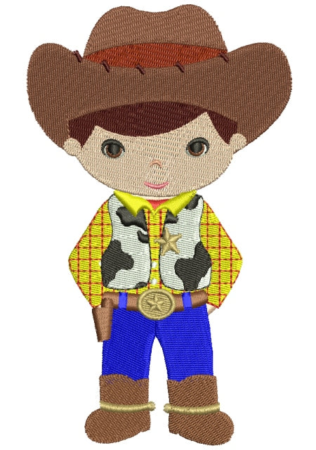 Looks Like Woody From Toy Story Cowboy Filled Machine Embroidery Digitized Design Pattern