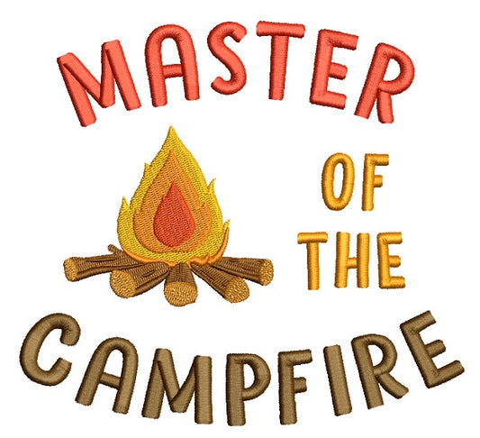 Master Of Campfire Filled Machine Embroidery Design Digitized Pattern