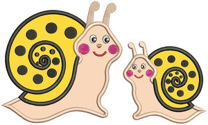 Snail Embroidery Designs