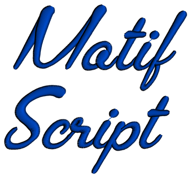 Motif Font Machine Embroidery Script Upper and Lower Case 1 2 3 inches ...