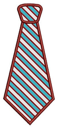 Neck Tie Applique Machine Embroidery Digitized Filled Design Pattern (necktie) - Instant Download - 4x4 , 5x7, and 6x10 -hoops