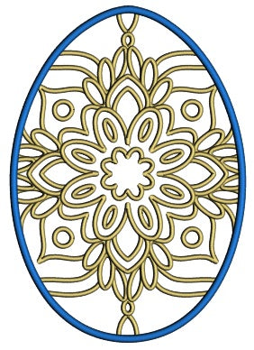 Ornamental Ornate Large Easter Eggs Applique Machine Embroidery Design Digitized Pattern