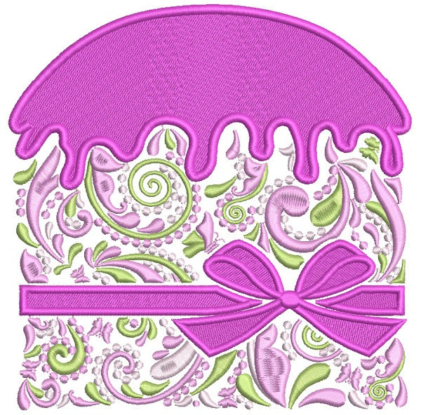 Ornate European Easter Bread Filled Machine Embroidery Design Digitized Pattern