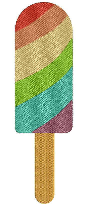 Popsicle Filled Machine Embroidery Digitized Design Pattern