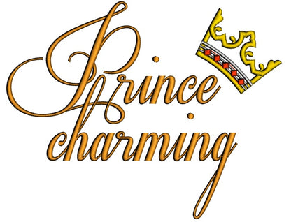 Prince Charming Applique Machine Embroidery Design Digitized Pattern