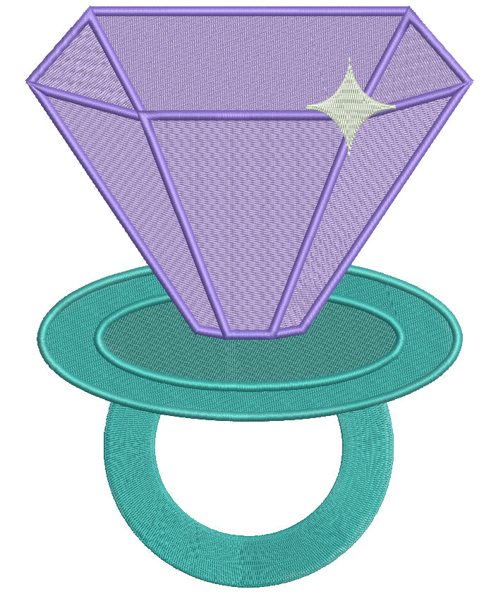 Ring Pop Filled Machine Embroidery Design Digitized Pattern