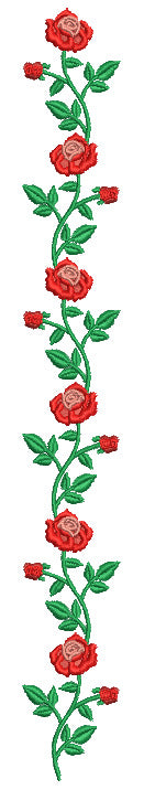 Roses Interconnected Perfect For Making Borders Flowers Filled Machine ...