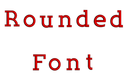 Rounded Font Machine Embroidery Script Upper and Lower Case 1 2 3 inches