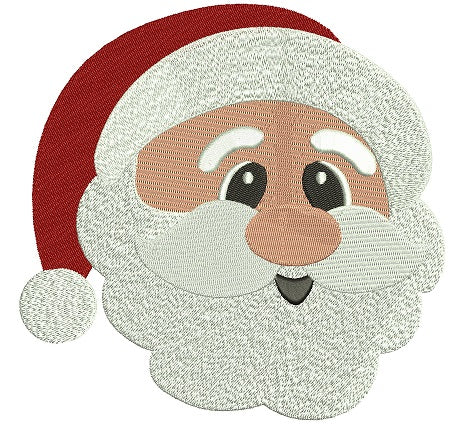 Santa Filled Christmas Machine Embroidery Digitized Design Pattern