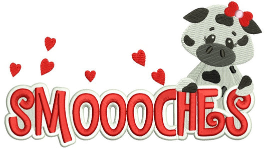 Smoooches Cow Filled Machine Embroidery Design Digitized Pattern