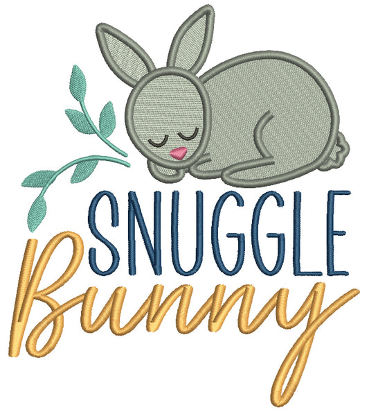 Snuggle Bunny Easter Filled Machine Embroidery Design Digitized Pattern