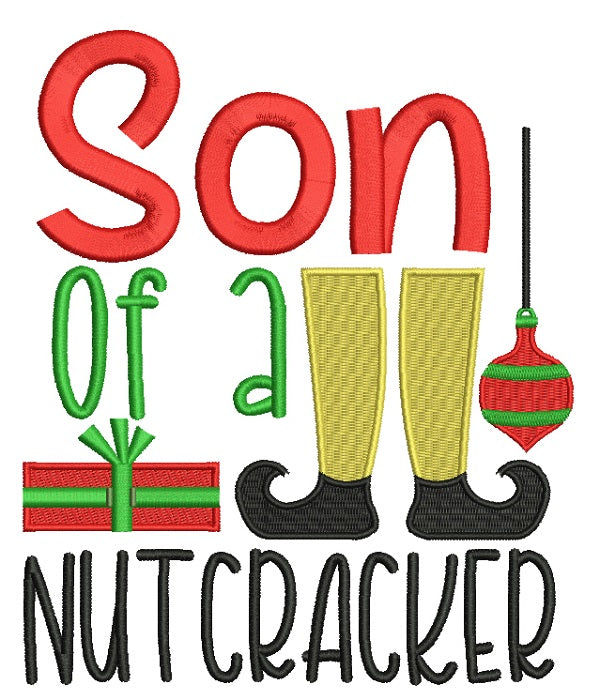 Son Of a Nutcracker Christmas Filled Machine Embroidery Design Digitized Patter