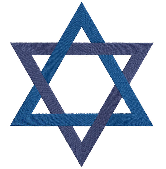 Star of David Jewish Filled Machine Embroidery Digitized Design Pattern