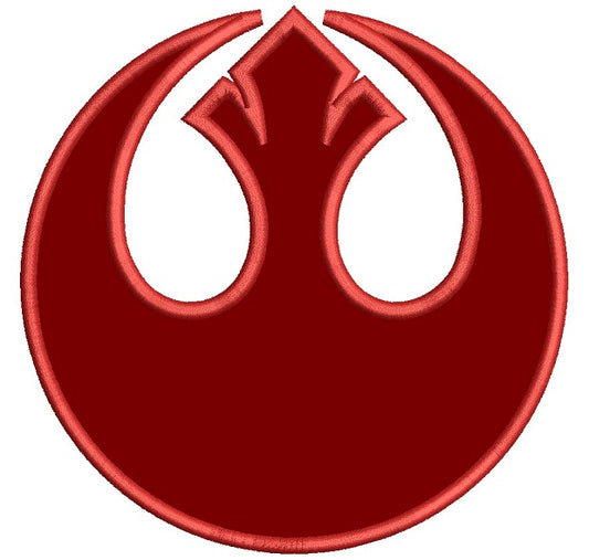 Star Wars Rebel Alliance Symbol Applique Machine Embroidery Design Digitized Pattern