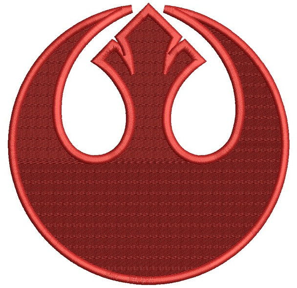 Star Wars Rebel Alliance Symbol Filled Machine Embroidery Design Digitized Pattern