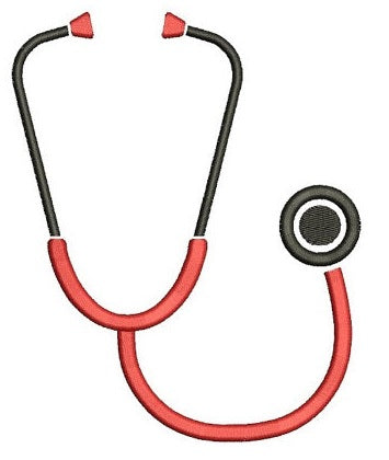 Stethoscope Medical Embroidery- Instant Download Machine Embroidery Design 4x4 , 5x7, and 6x10 hoops, Nurses, Doctors, LPn