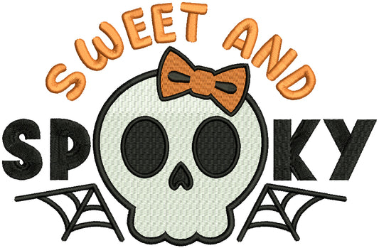 Sweet And Spooky Halloween Filled Machine Embroidery Design Digitized Pattern