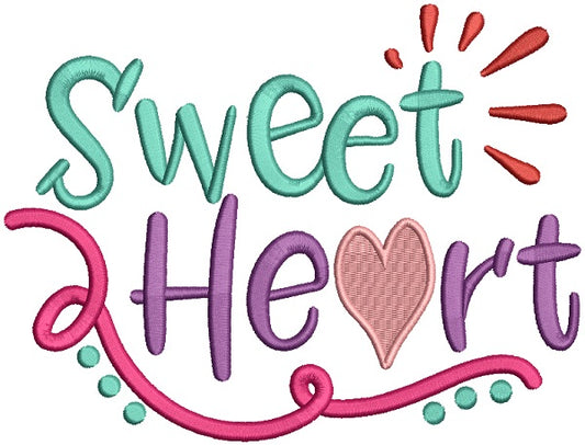 Sweet Heart Love Filled Machine Embroidery Design Digitized Pattern