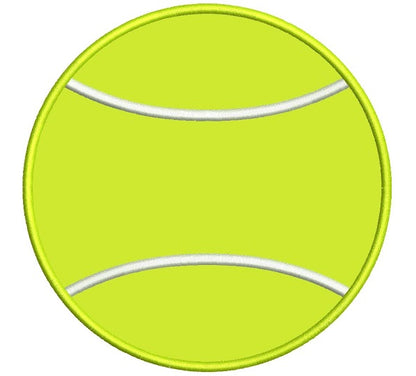 Tennis Ball Applique Machine Embroidery Digitized Design Pattern
