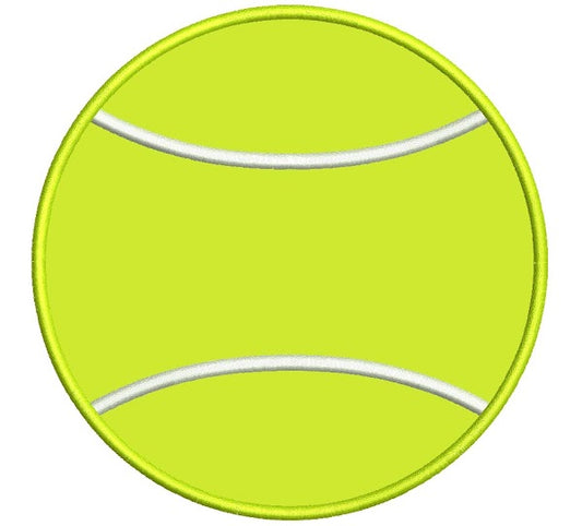 Tennis Ball Applique Machine Embroidery Digitized Design Pattern