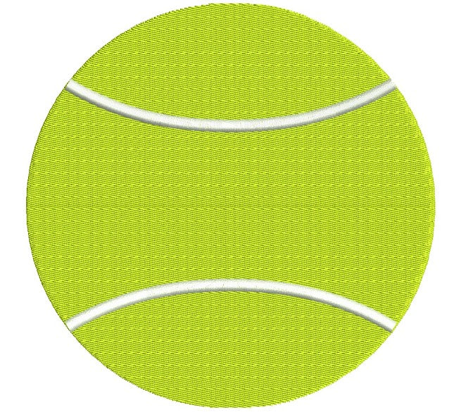 Tennis Ball Fill Machine Embroidery Digitized Design Pattern