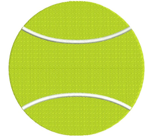 Tennis Ball Fill Machine Embroidery Digitized Design Pattern
