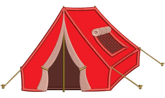 Tent Applique Machine Embroidery Digitized Design Pattern
